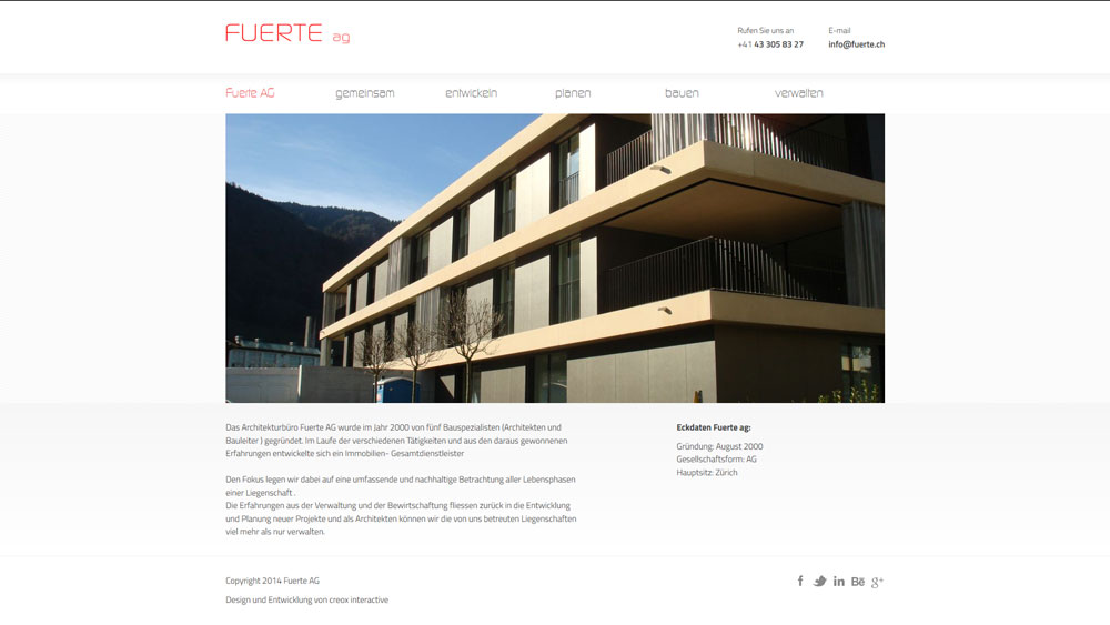 Website Fuerte AG